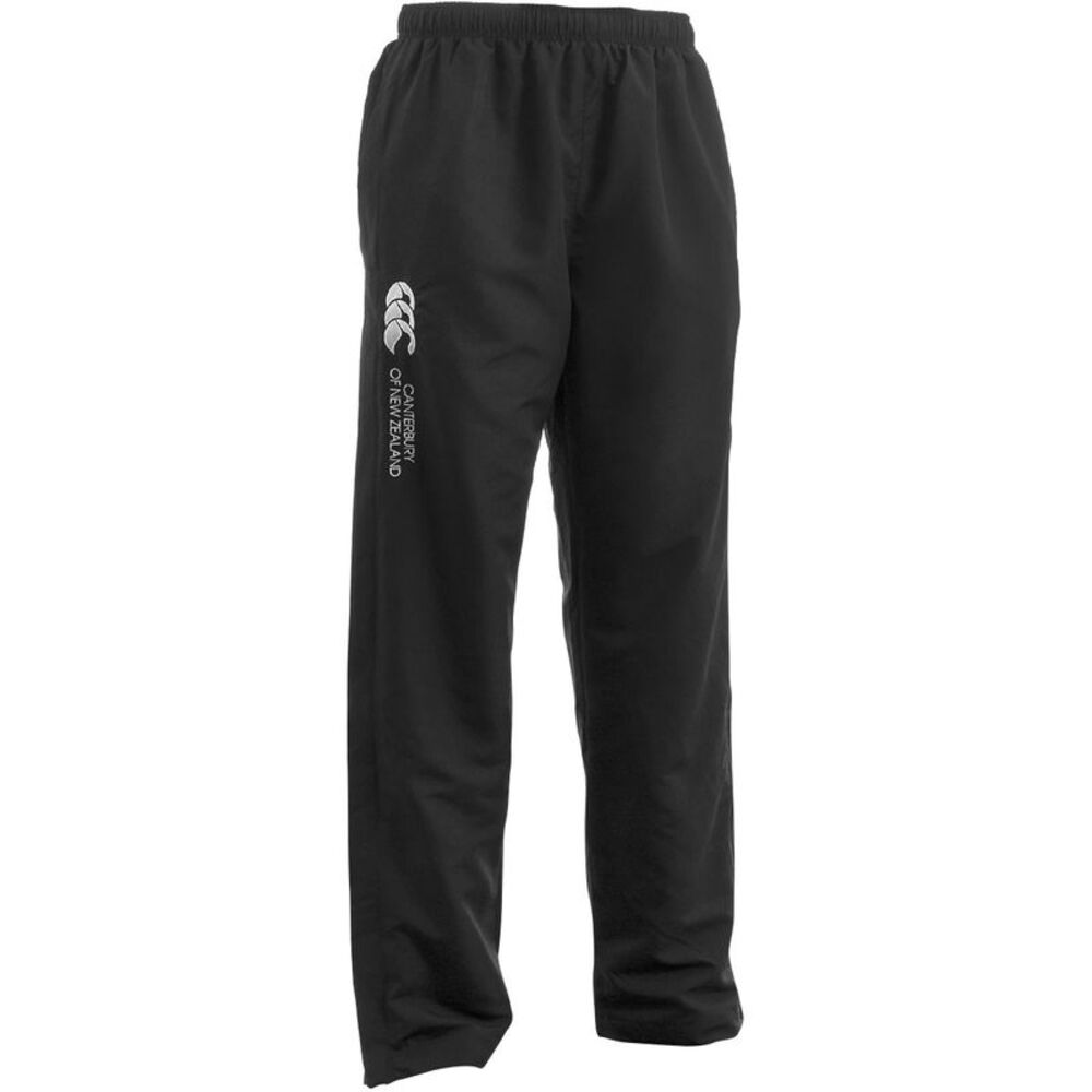 Canterbury Mens Open Hem Tracksuit Bottoms / Black/White